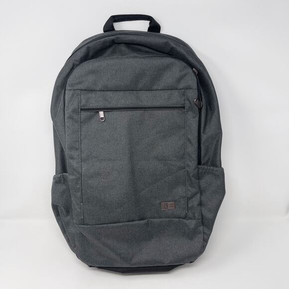 New Case Logic Laptop Backpack Charcoal Heather Gray Travel Business School - Picture 1 of 8